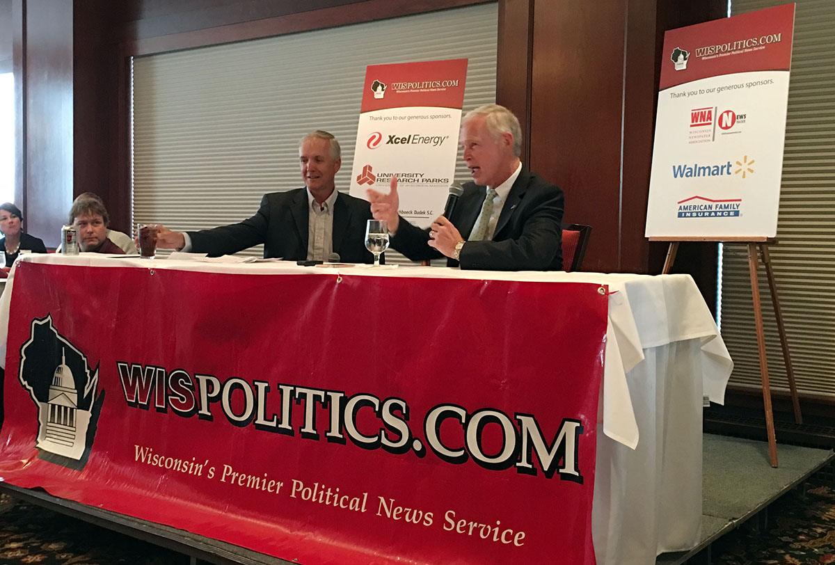 Senator Ron Johnson at WisPolitics Lunch 9 October 2015 Madison, WI