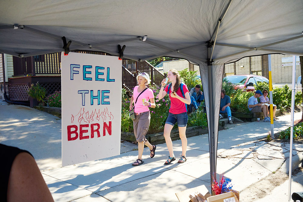 Feel The Bern Madison, WI Willy Street Festival 2015