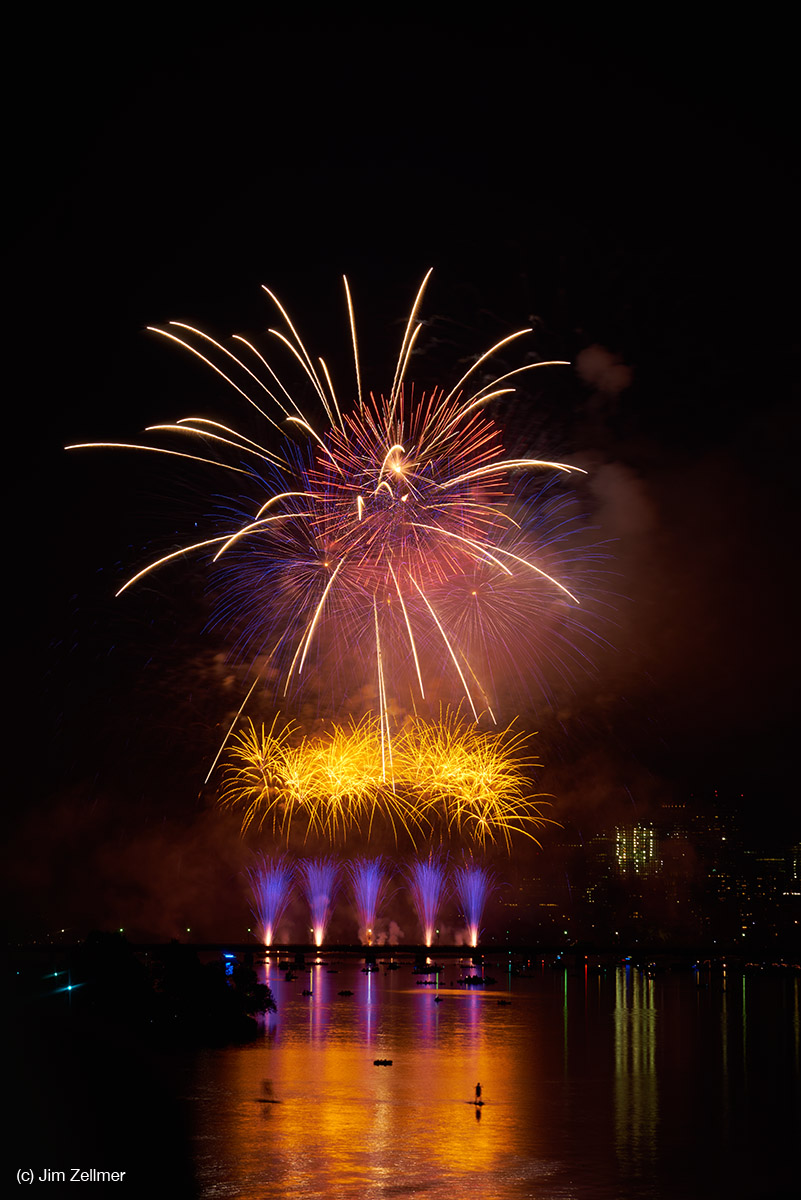 Boston, Massachusetts Fireworks July 4, 2015 by Jim Zellmer