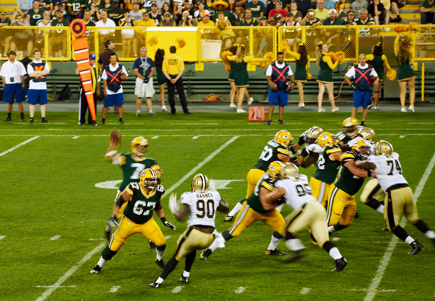 Saints vs. Packers Lambeau Field Green bay, WI September 2015