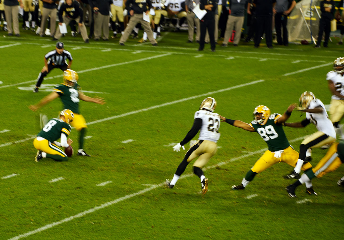 Saints vs. Packers Lambeau Field Green bay, WI September 2015