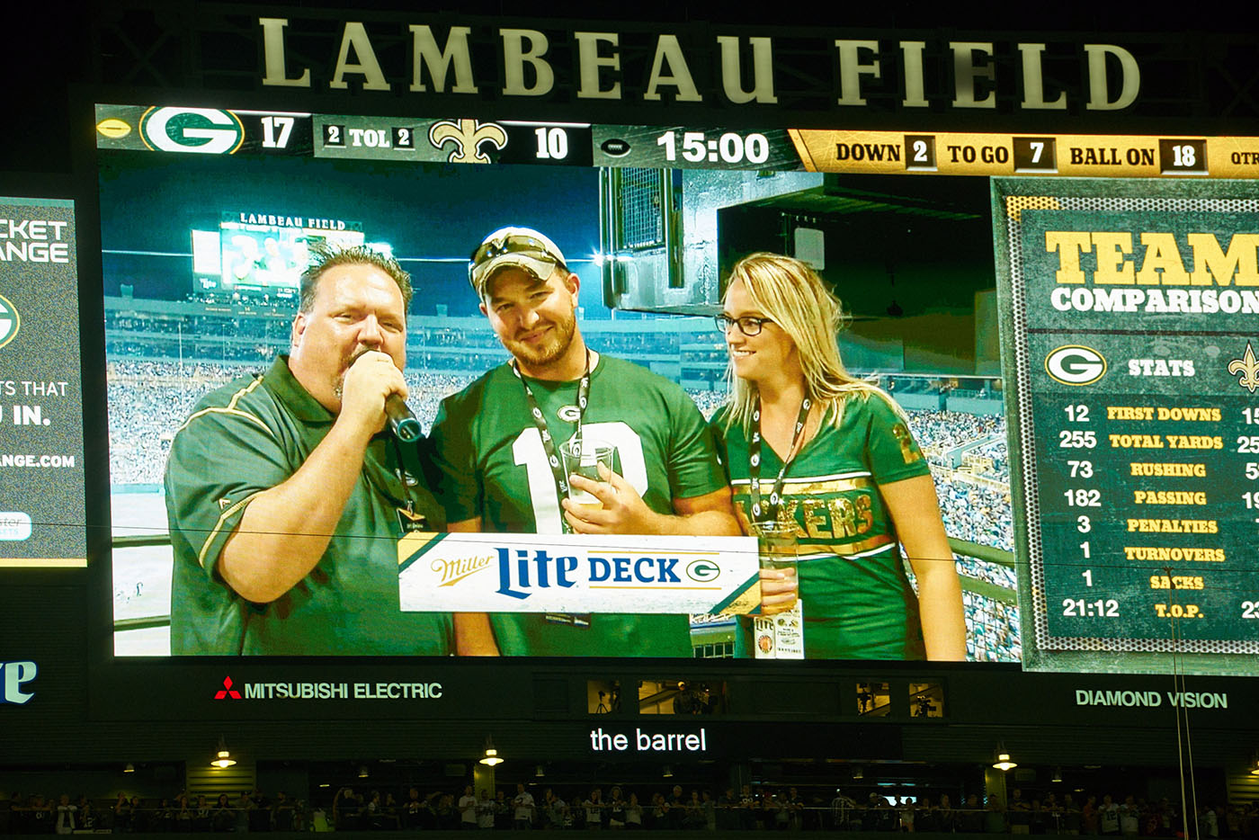 Saints vs. Packers Lambeau Field Green bay, WI September 2015