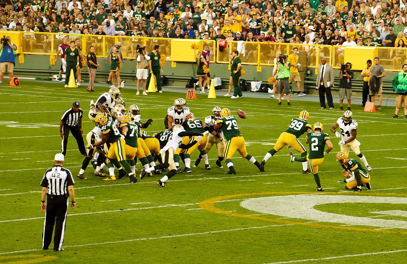 Saints vs. Packers Lambeau Field Green bay, WI September 2015