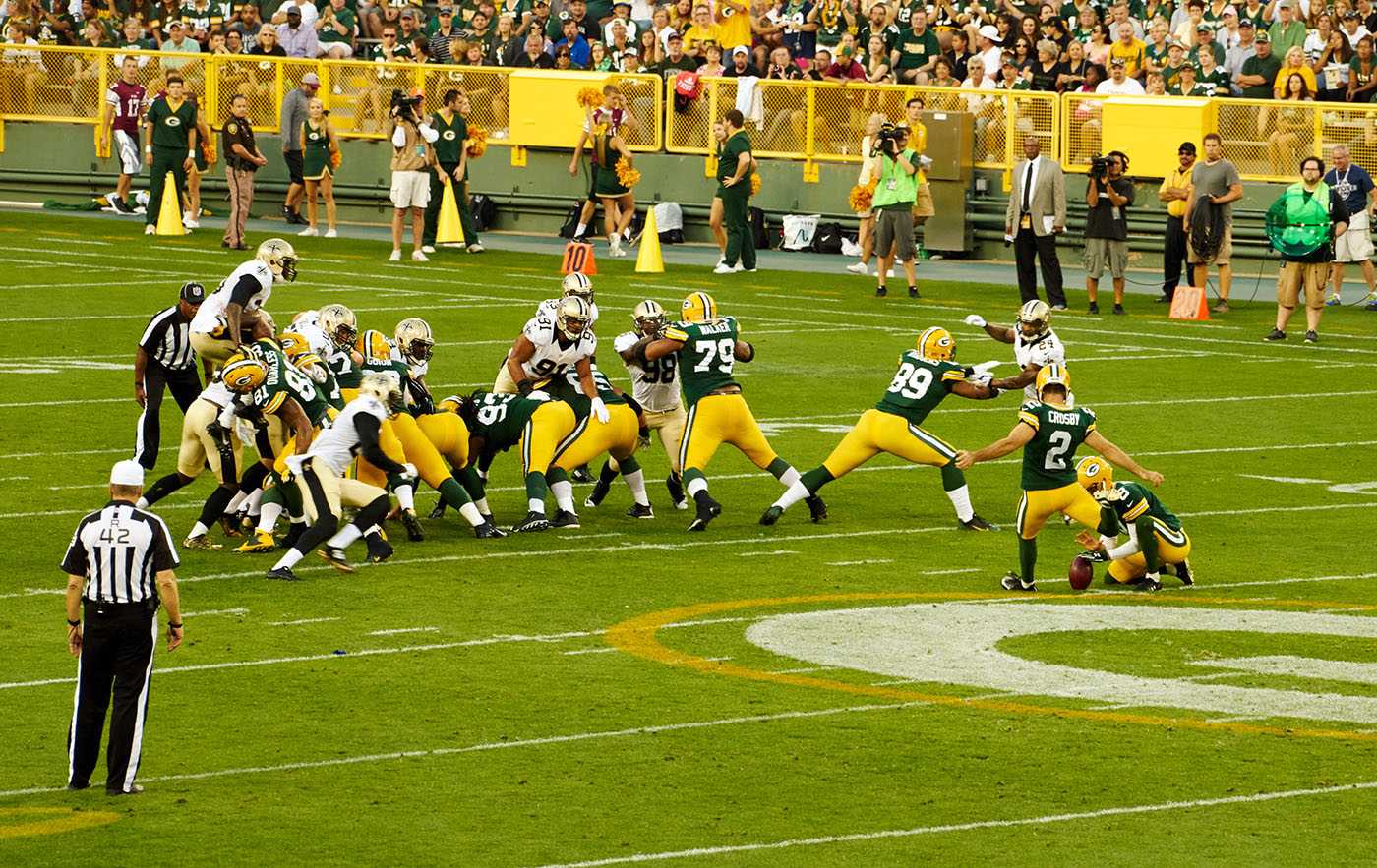 Saints vs. Packers Lambeau Field Green bay, WI September 2015