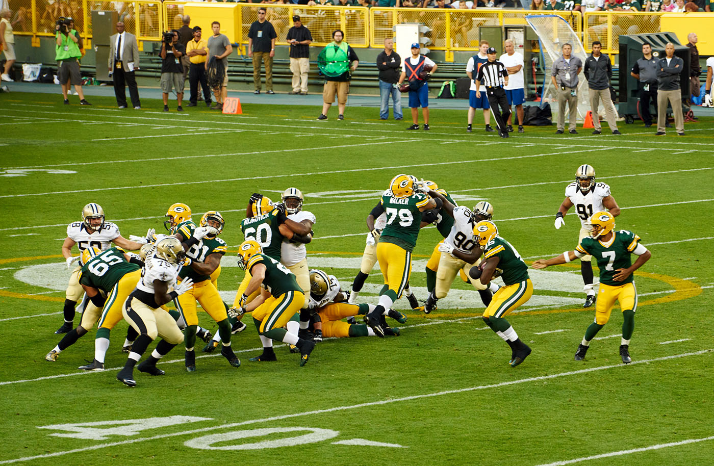 Saints vs. Packers Lambeau Field Green bay, WI September 2015