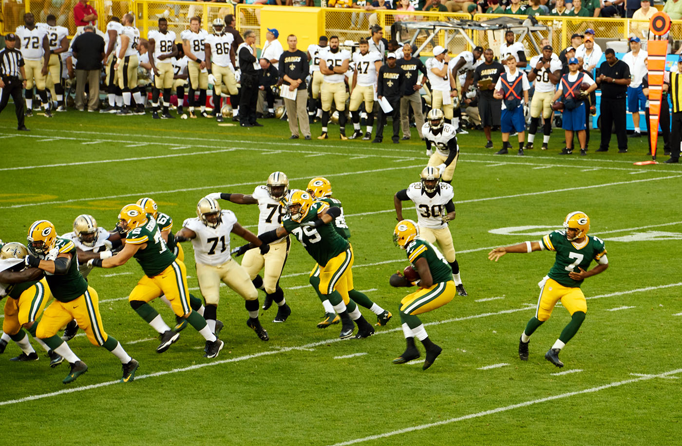 Saints vs. Packers Lambeau Field Green bay, WI September 2015