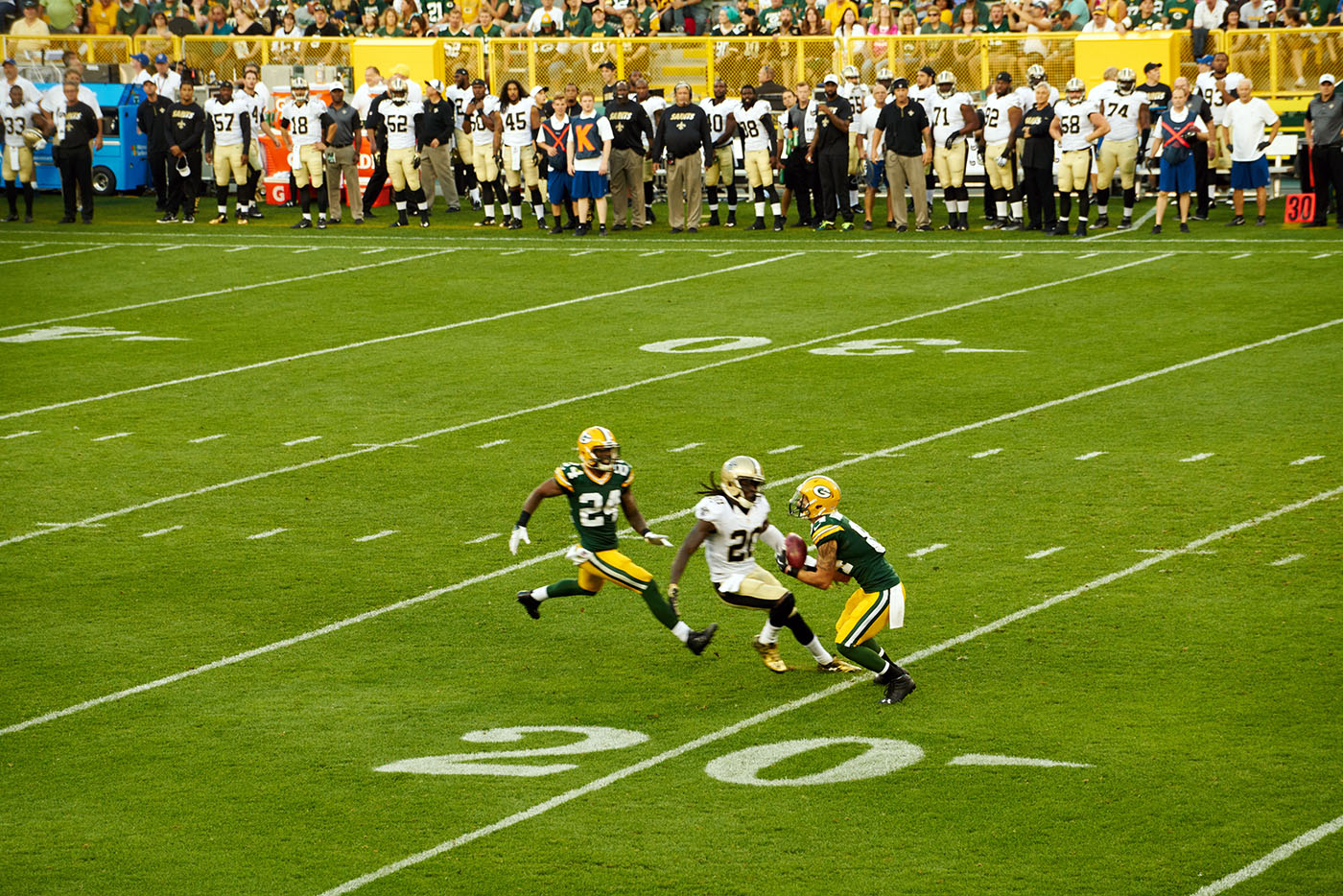 Saints vs. Packers Lambeau Field Green bay, WI September 2015