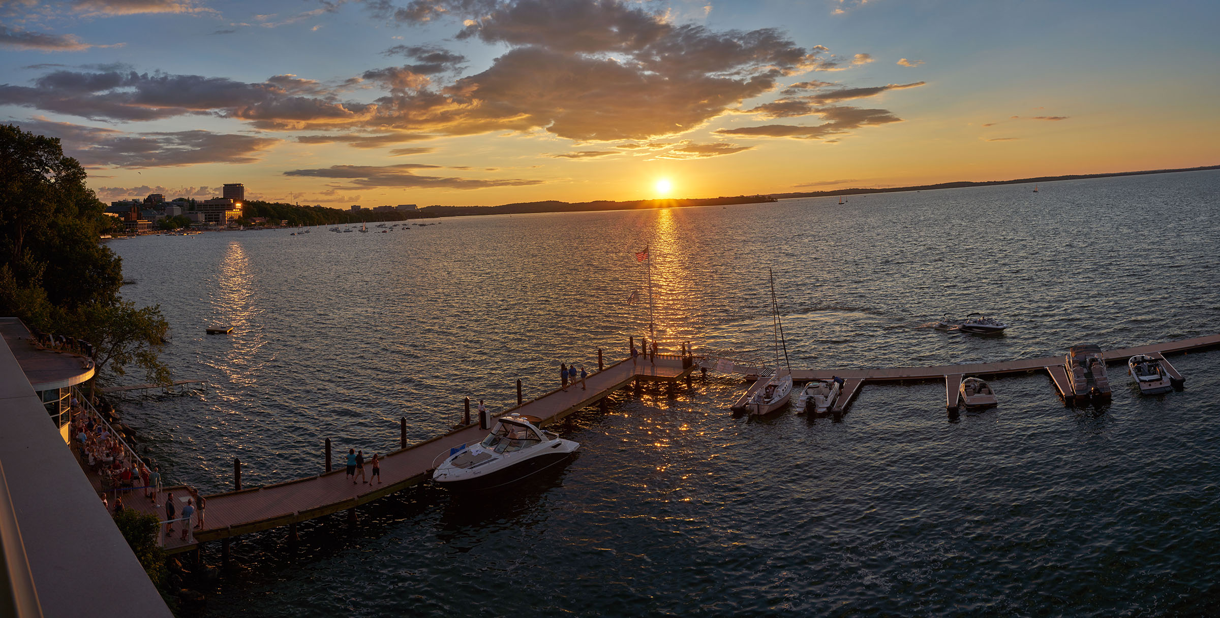 Panorama: Sunset at Madison's Edgewater