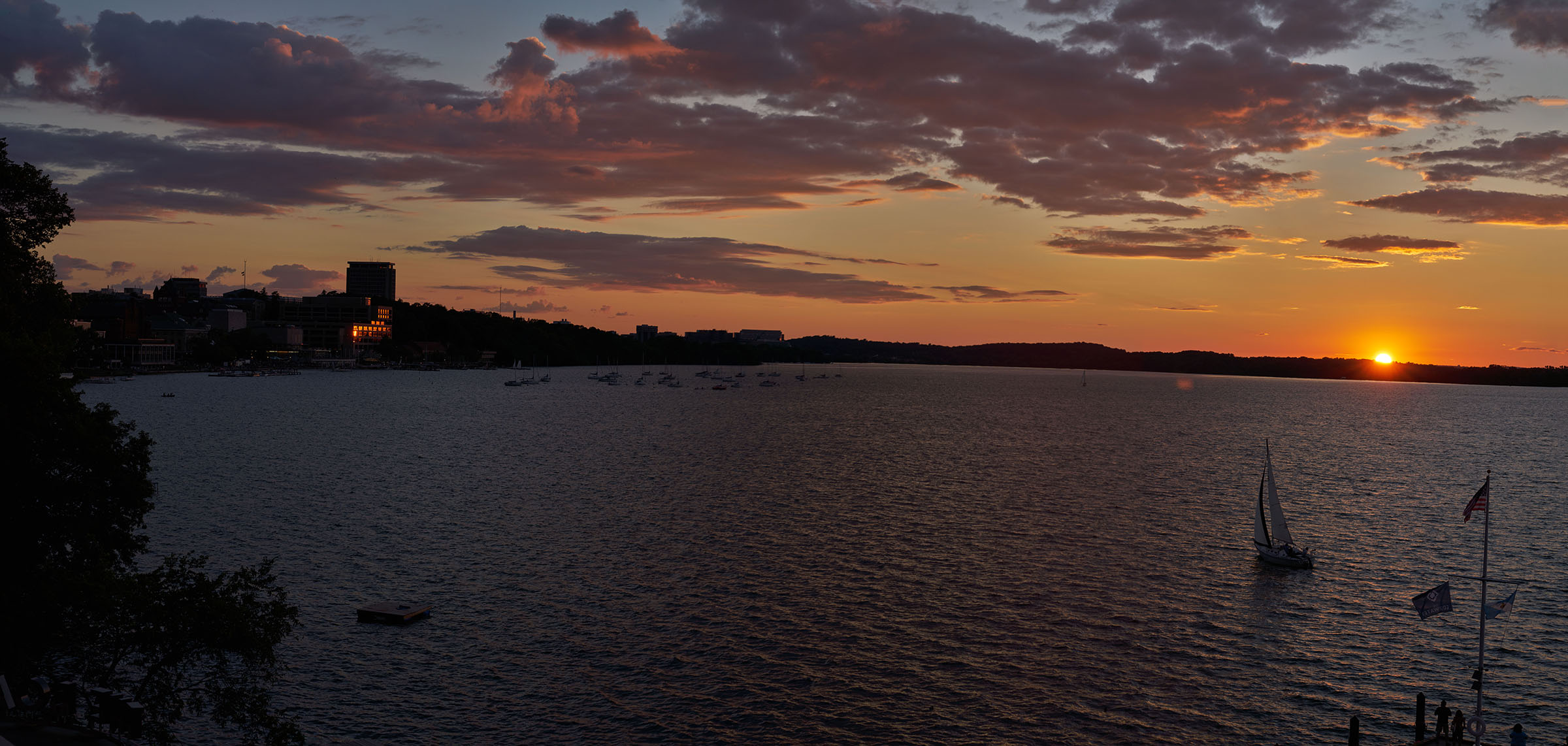 Panorama: Sunset at Madison's Edgewater